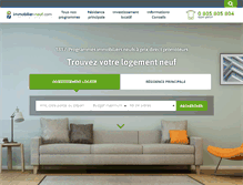 Tablet Screenshot of immobilier-neuf.com